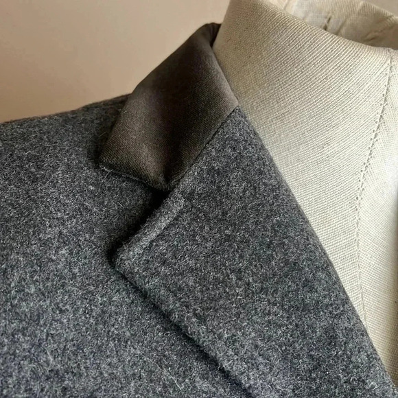 Max Mara weekend wool blend gray blazer size 4 - Picture 2 of 11